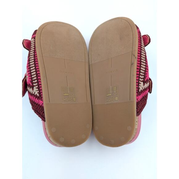 Dolce Vita Ralli Women's Wedge Knit Sandals Double Strap Slide Pink Size US6.5 - Picture 8 of 9